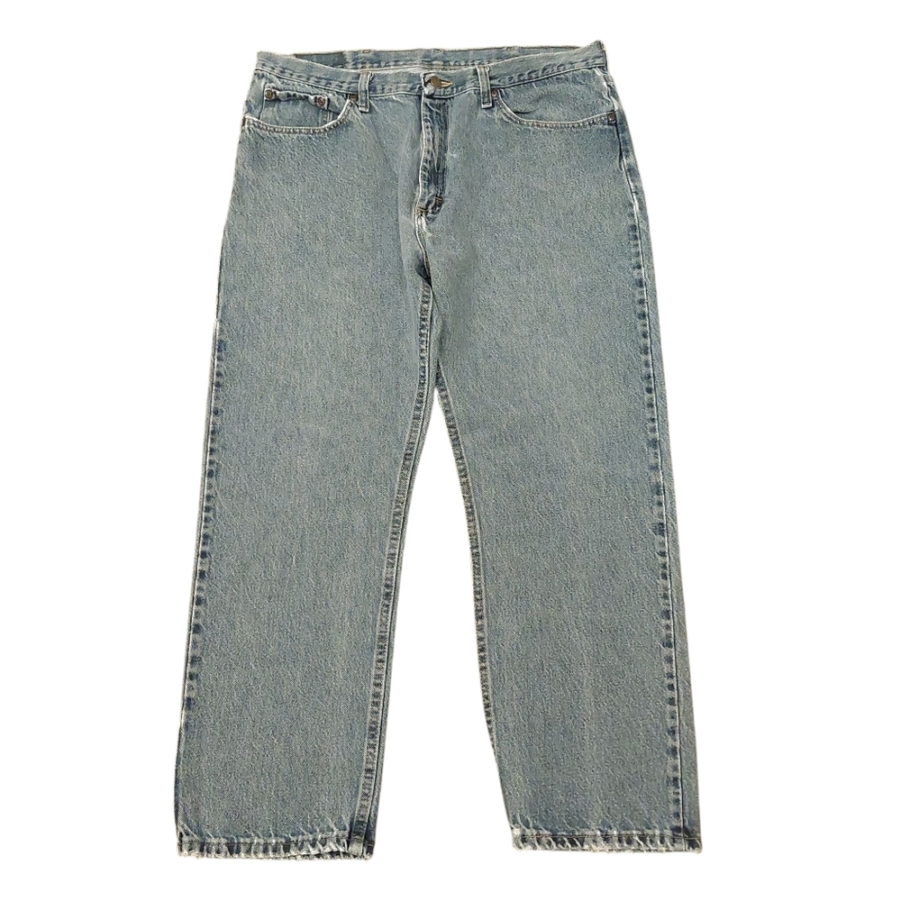 Wrangler Mens Premium Quality Blue Jeans Size 38 X 29 Regular Fit 100% Cotton
